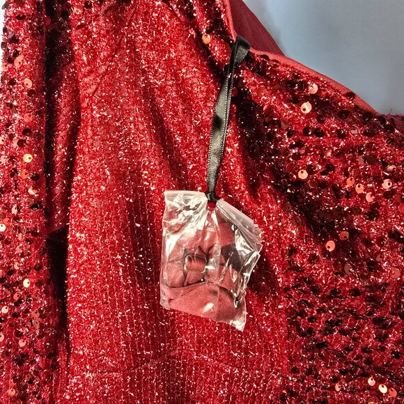 UNITHORSE Formal Long Sleeve Gown Evening Dress Sequins Size 22 (HG) - Picture 12 of 13